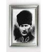 Gümüş Çerçeveli Atatürk Tablo a866
