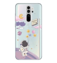 Xiaomi Redmi Note 8 PRO Uyumlu Astronot Tasarımlı Şeffaf Telefon Kılıfı