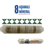 Sulook Mineral 8 Li Combo Filtre Su Arıtma Filtresi Alkalin + Detox (Renksiz)