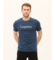 Baskılı Navy peony Erkek T-shirt