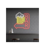 BAR Yazılı ve Şekilli Neon Tabela
