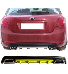 Kia Ceed Sarı Difüzör Çiftli Kare Egzoz Görünümlü D Tip Difizör