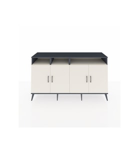 Kronos Konsol 6 Raflı 4 Kapaklı 176x59x99 Antrasit-Aytaşı