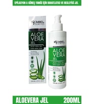 Escabel Kozmeik Güneş Yanığı ve Ağda Epilasyon Sonrası Vitaminli Organik Rahatlatıcı Parabensiz Aloe Vera Jel 200ml