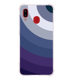 Samsung Galaxy A30 Köşe Korumalı Antişok Kapak Renk Cümbüşü Tasarımlı Silikon Kılıf (Şeffaf)