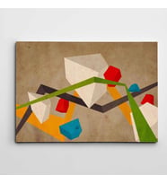 Geometri ve Renkler Modern Sanat Kanvas Tablo