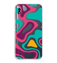 Samsung Galaxy A10   Kamera Korumalı  Kapak Renkli Desen Tasarımlı  Şeffaf Kılıf