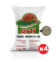 Orti Yeşil Mercimek 5 Kg. x 4 Adet
