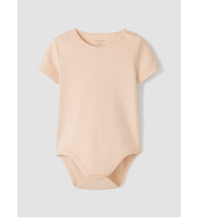 LCW baby Pembe Bisiklet Yaka Kız Bebek Çıtçıtlı Body