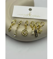 Vip 6'lı Gold Küpe - 25-vip158