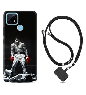 Realme C11 C21 C21Y C25Y C11 2021 Kılıf Boyun Askılı Silikon Moon Baloon 1369
