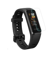 Huawei Band 5 İle Uyumlu Ön Darbe Emici Ekran Koruyucu Nano Cam (4 Adet)