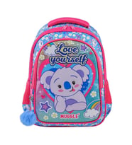 Muggle Cute Koala Kız Çocuk İlkokul Çantası Mavi İki Bölmeli Okul Sırt Çantası (Karışık)