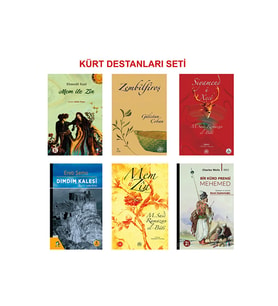 Kürt Destanları - Dımdım Kalesi - Mem Ile Zin - Mem U Zin - Siyamed U Xece - Türkçe (6 KİTAP) (Renksiz)