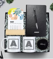 Kişiye Özel Defter & Kalem & Takvim & Kupa & Kalemlik & Mum Hediye Seti