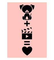 Dog Plus Filmler Aşktır Tablo Ahşap Poster Dekoratif