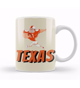 Funny Texas Kupa Bardak Porselen
