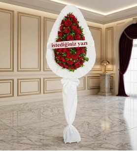 Kırmızı Gerberalardan Çelenk