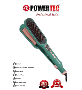 Powertec TR-2820 Fırçalı-Dalgalı Ionic Saç Düzleştirici
