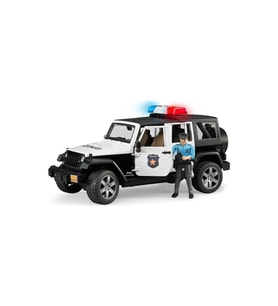 Bruder Jeep Wrangler U.R. Polis Aracı Ve Memur 02526 Lisanslı Ürün