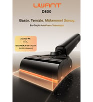 Uwant D800 Pro Islak & Kuru Otomatik Dikey Süpürge Gri