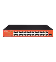 WI-TEK 24port 200w FULL PoE WI-PS526GH 10/100 Yönetilemez Switch