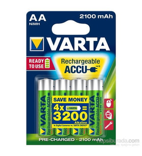 Varta Rechargeable Accu Aa / Hr6 Ready To Use 2100 mAh Bls 4