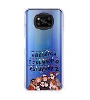 Poco X3 NFC Uyumlu Stranger Things Desenli Şeffaf Telefon Kılıfı
