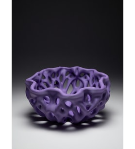 MYCRAFT3D Organik Delikli Dekoratif Kase Modern Şık Hafif Dayanıklı Ev Dekoru 20x9 cm