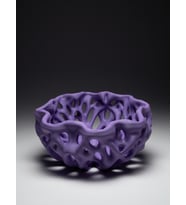 MYCRAFT3D Organik Delikli Dekoratif Kase Modern Şık Hafif Dayanıklı Ev Dekoru 20x9 cm