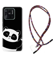Xiaomi Redmi Note 7 8 9 Pro 10 2022 10 Pro 10S Kılıf Boyun Asklı Rasta Silikon Bay Bay Panda 1784