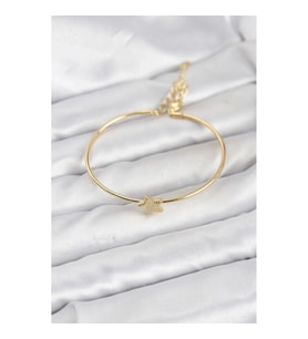 Mey İthalat® Yıldız Model Gold Renk Kadın Bileklik