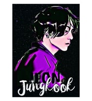 Jungkook Tablo Ahşap Poster Dekoratif Kod5362