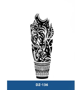 DZ-136 ETNİK ŞEMATİK DESEN GEÇİCİ KOL DÖVMESİ-TATTO