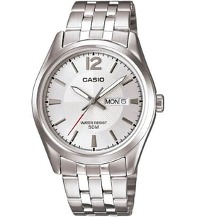 CASIO MTP-1335D-7AVDF KLASİK TAKVİMLİ METAL ERKEK KOL SAATİ (Gümüş)