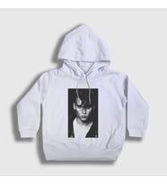Presmono Unisex Çocuk Beyaz Young V2 Johnny Depp Kapüşonlu Sweatshirt 354947tt (Beyaz)