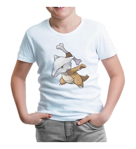 Pokemon - Marowak Beyaz Çocuk Tshirt