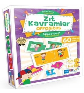 Blue Fus Zıt Kavramlar Opposites - Eğitici Oyunlar 60 Parça