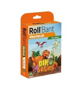 Roll Bant Yara Bandı Dinozorlar 12'li