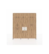 Arges Dolap 10 Raflı 2 Çekmeceli 3 Askılı 220x30x243 Çam-Çam/Aytaşı