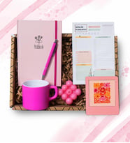 Planner, Defter, Kalem, Fincan, Mum, Çerçeve Hediye Seti 