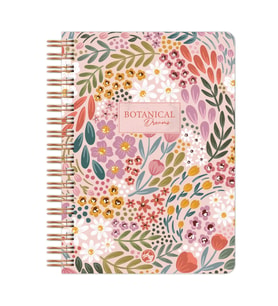 Botanical Spiralli Defter Çizgili Pembe 17x24 cm (Karışık)