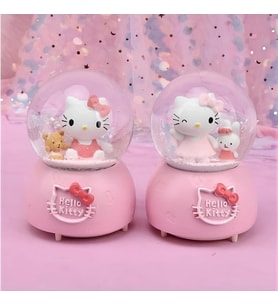 Hello Kitty Işıklı Müzikli Kar Küresi Orta Boy Model 4