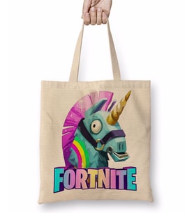 Fortinite Unicorn Shirt Unicornio Fortinite Bez Çanta Uzun Saplı