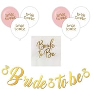 Bekarlığa Veda Bride To Be Gold Banner Set