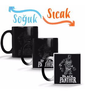 Pantera Negra 2 Sihirli Kupa Bardak Porselen
