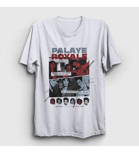 Presmono Unisex Beyaz Poster Rock Palaye Royale T-Shirt 529080tt