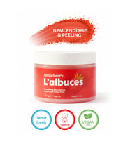Strawberry Body Scrub 400gr – Vegan, Temiz İçerikli, Çilek Kokulu Pürüzsüz Cilt Bakımı