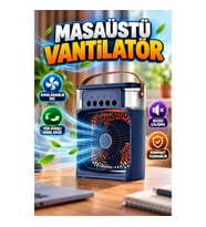 Ayarlanabilir Hız ve Yönlü Kompakt Masaüstü Fan – Sessiz Turbo Hava Akışı