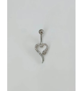 Yılan Detaylı Göbek Piercing - Pg0113